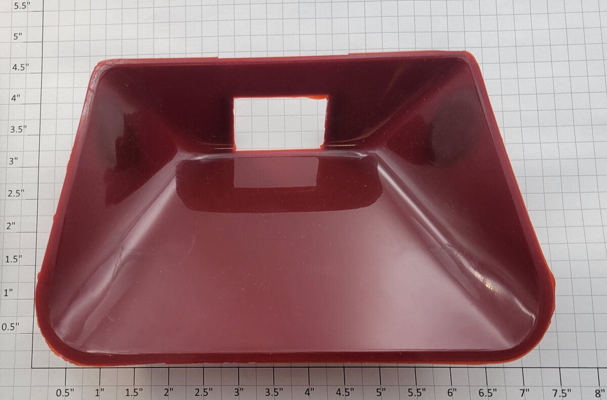 Lionel 456-83X Maroon Coal Bin without Door Post Holes Drilled Out