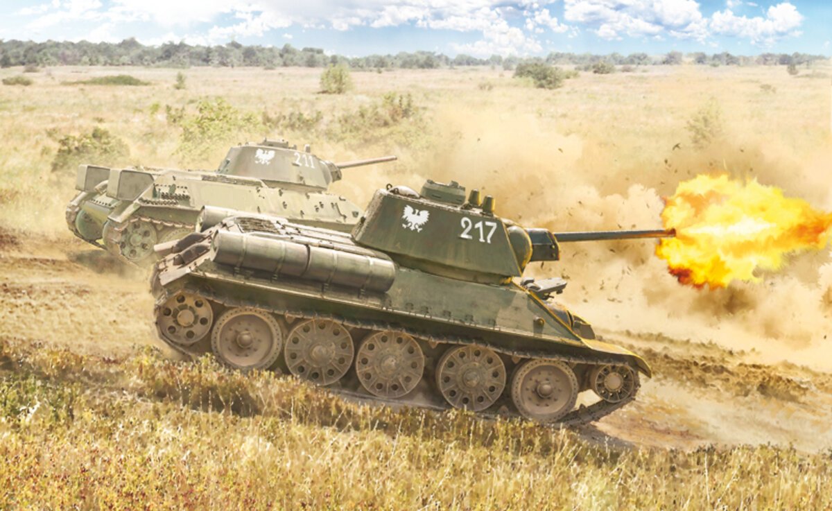 Italeri 7078 1:72 T-34/761943 Russian Military Tank Model Kit