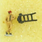 NJ International 6204 N Crowd Pleasers Red Cap with Cart Figure