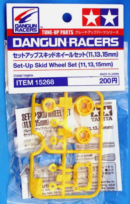Tamiya 15268 Set-Up Skid Wheel Set (11,13,15mm)