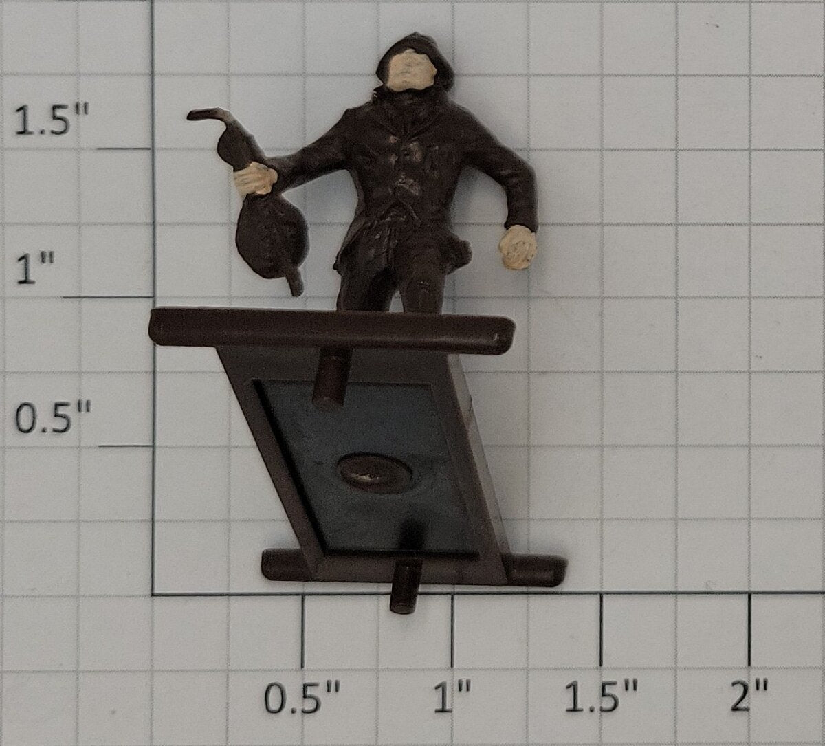 Lionel 3357-18 O Gauge Brown Hobo Figure with Painted Face and Hands