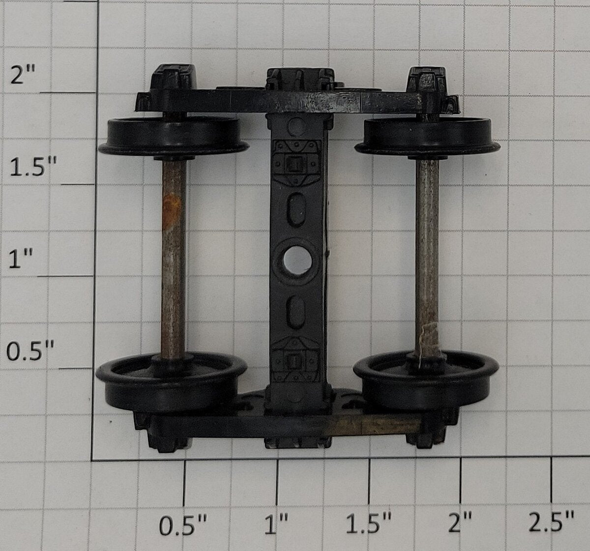 Weaver P748-1 Plastic Sprung 2-Rail 4-Wheel Archbar Freight Trucks
