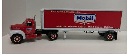 First Gear 19-1556 1:34 Diecast Model B-6 1960 Mobil Oil Mack Tractor & Trailer NIB