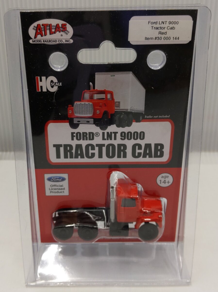 Atlas 30000144 HO Scale Red Old Ford LNT 9000 Tractor Cab
