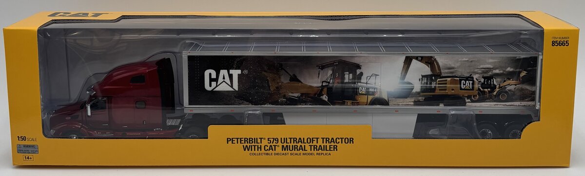 Die Cast Masters 85665 1:50 Peterbilt 579 Sleeper Cab w/Dry Van Trailer