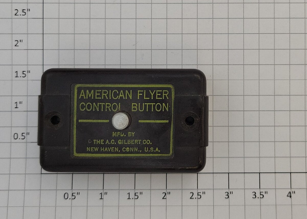 American Flyer XA10961-YB S Gauge Yellow/Brown Control Button