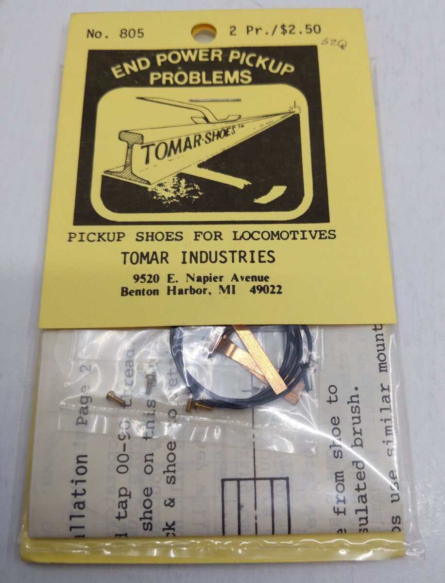 Tomar Industries 805 Pickup Shoes for Locomotives
