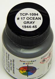 Tru-Color 1094 #17 Ocean Gray 1944-1945 Acrylic Model Paint - 1 oz. Bottle