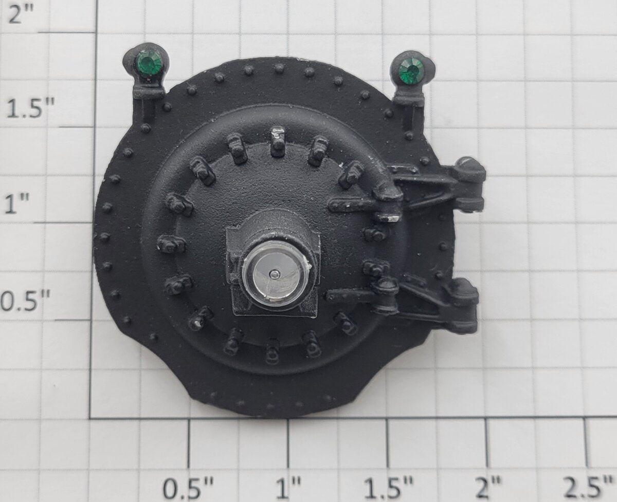 Lionel 2046-13 O Gauge Cast Boiler Front with Jewels and Headlight
