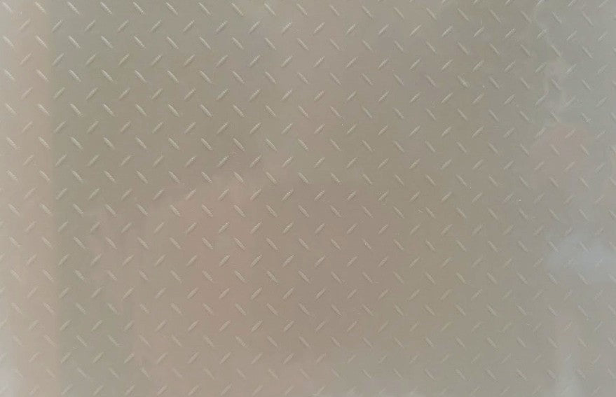 Plastruct 91686 1:16 Scale Beige 12" x 7" Diamond Plate Sheet (Pack of 2)