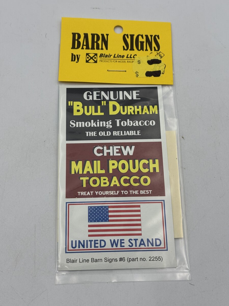 Blair Line 2255 HO Barn Signs #6