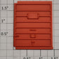 Lionel 9230-12 Red/Orange Right Hand Boxcar Door