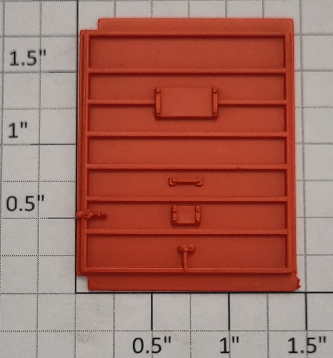 Lionel 9230-12 Red/Orange Right Hand Boxcar Door