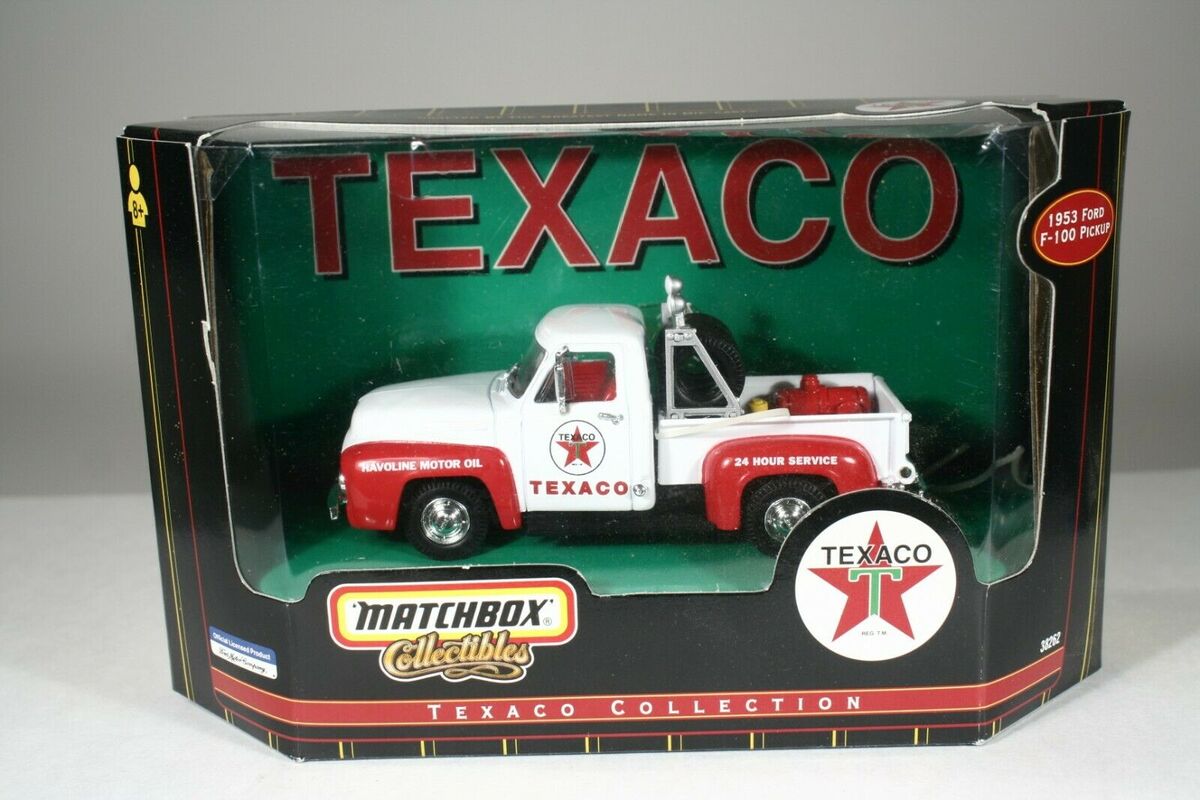 Matchbox 38262 1:43 White & Red Texaco 1953 Ford F-100 Pickup