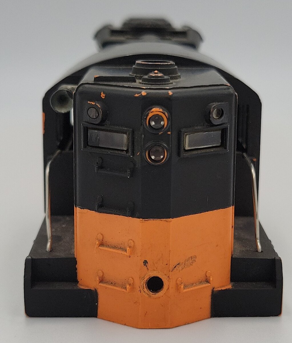 Lionel 2338-1 Repainted Black and Orange Milwaukee Road Diesel GP-9 Shell