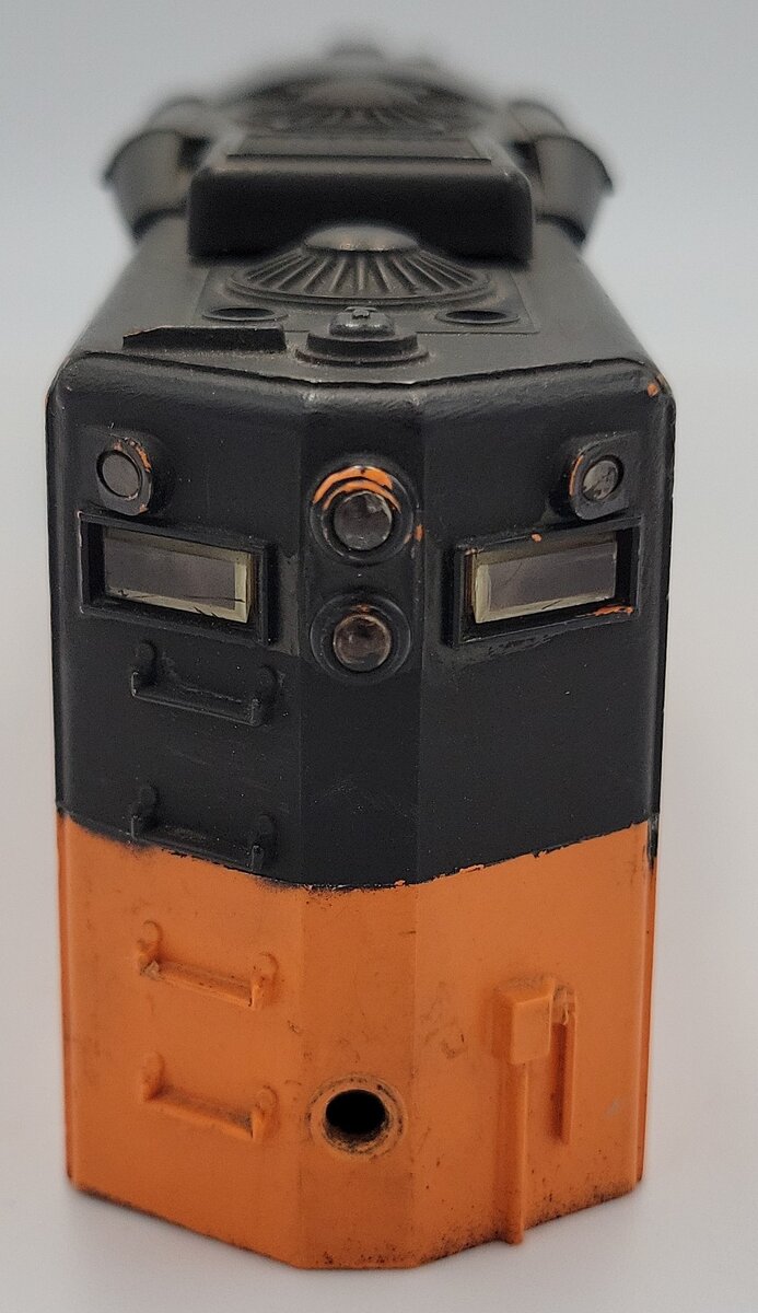Lionel 2338-1 Repainted Black and Orange Milwaukee Road Diesel GP-9 Shell