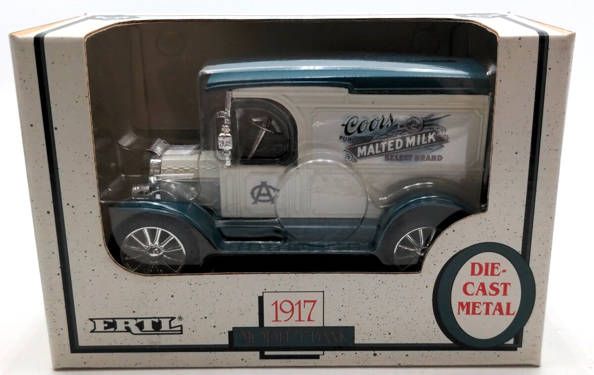 Ertl 9543 1:25 Diecast 1917 Coors Malted Milk Model T Bank