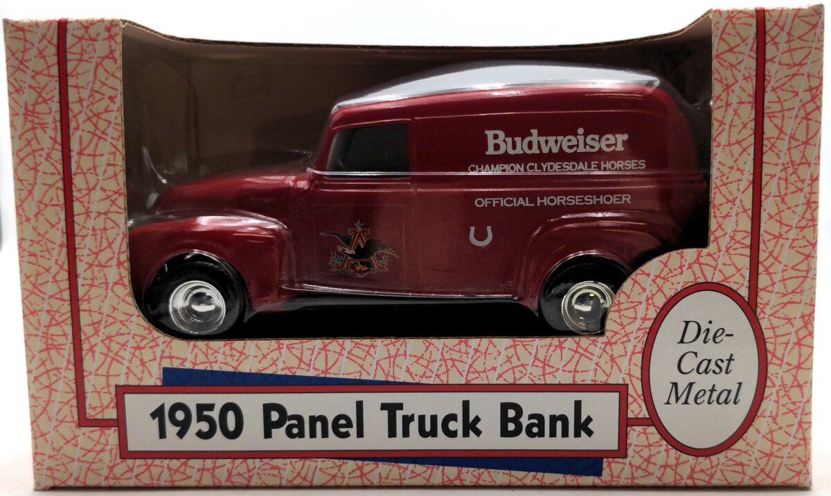 Ertl 2986 1:25 Diecast 1950 Budweiser Panel Truck Bank