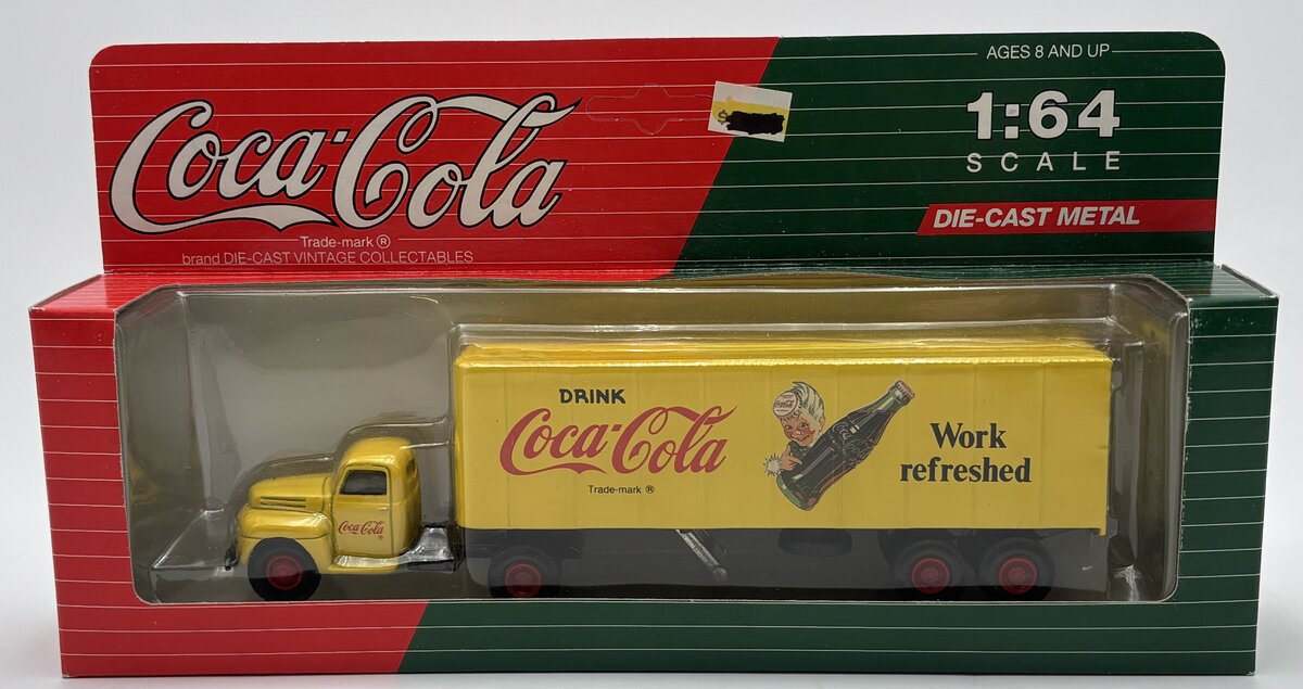 AHL C55401 1:64 Diecast Coca-Cola Work Refreshed Tractor Trailer Truck