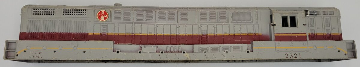 Lionel 2321-2 Gray Lackawanna FM Body Shell with Horns, without Handrails