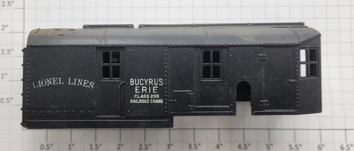 Lionel 2460-3 O Gauge Black Bucyrus Erie Crane Cab without Smokestack