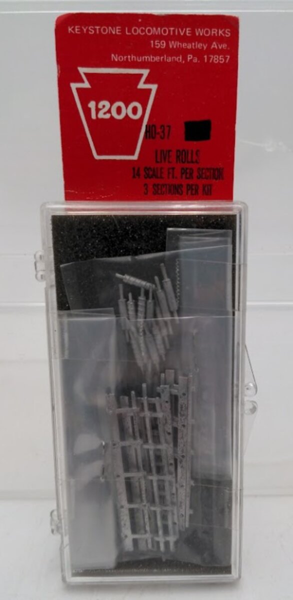 Keystone Locomotive HO-37 HO Live Rolls 14 Scale Ft Per Section Kit (Pack of 3)