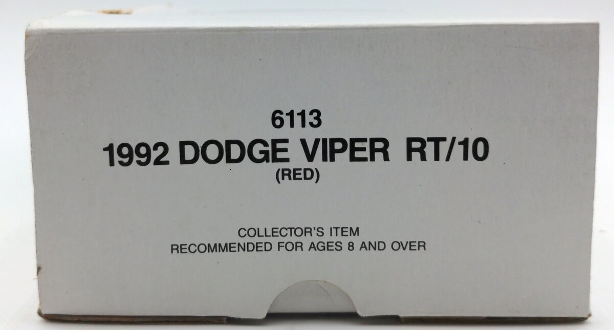 Ertl 6113 1:50 Scale Plastic 1992 Dodge Viper RT/10