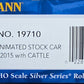 Bachmann 19710 HO CB&Q 40' Animated Stock Car with Cattle #52025