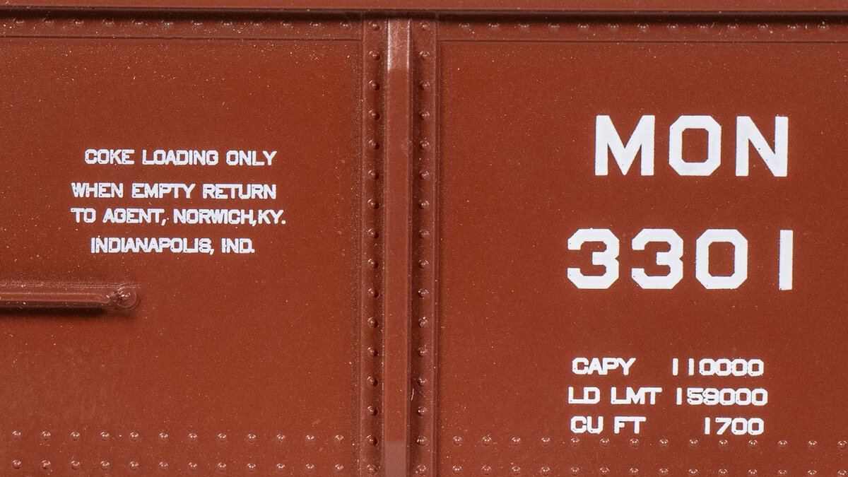 Bachmann 17218 HO Monon 40' Gondola #3301