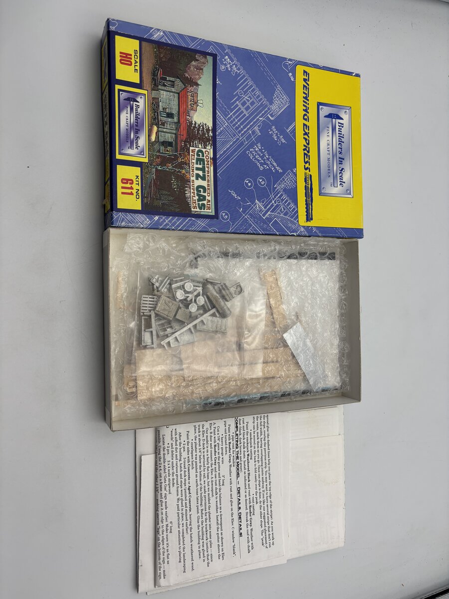 Builders-in-Scale 611 HO Getz Gas Compressed Air Welding Supplies Lase Cut Kit
