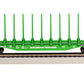 Bachmann 12903 HO Burlington Northern 52' Center-Beam Flatcar #615816
