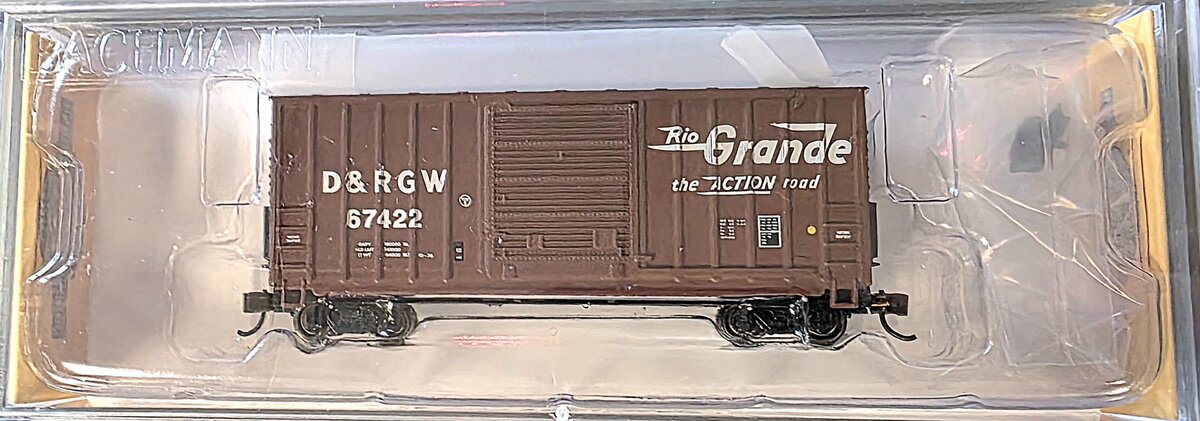 Bachmann 18253 N Denver and Rio Grande Western Hi-Cube Box Car #67422
