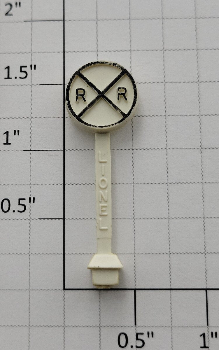Lionel 309-7X RXR Railroad Crossing Sign without Base Plate