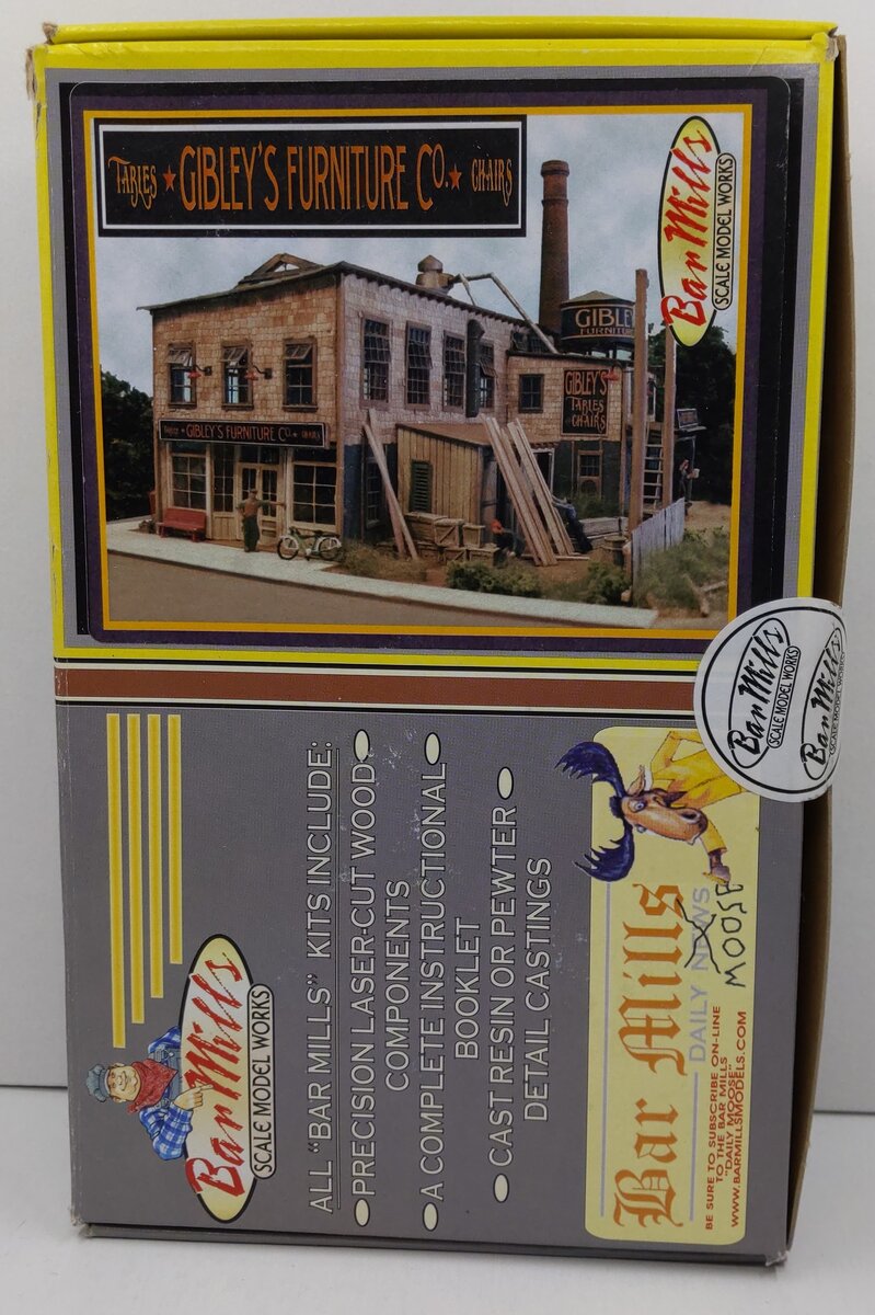 Bar Mills HO Scale Gibley’s Furniture Co. Laser Cut Building Kit