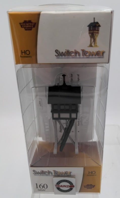 Broadway Limited 160 HO Scale Grey Switch Tower Assembled