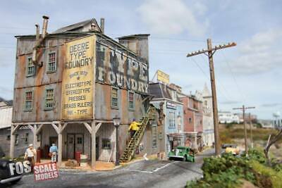 FOS Scale Limited 220 HO Scale Printers Row Limited Run Building Kit