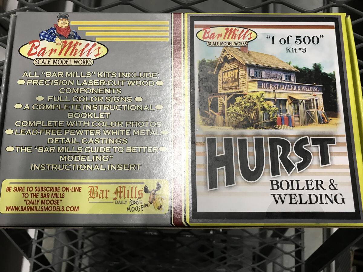 Bar Mills 3 HO Hurst Boiler and Welding Model Building Kit