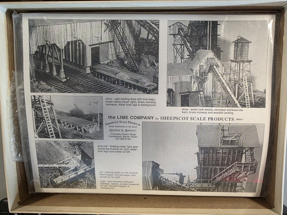 Sheepscot Scale Products 1070 HO Scale The Lime Company Building Kit