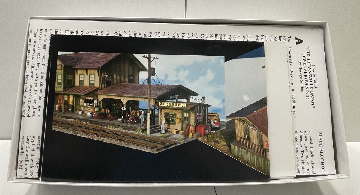 Fine Scale Miniatures 15 HO Scale Brownsville Depot Laser-Cut Building Kit