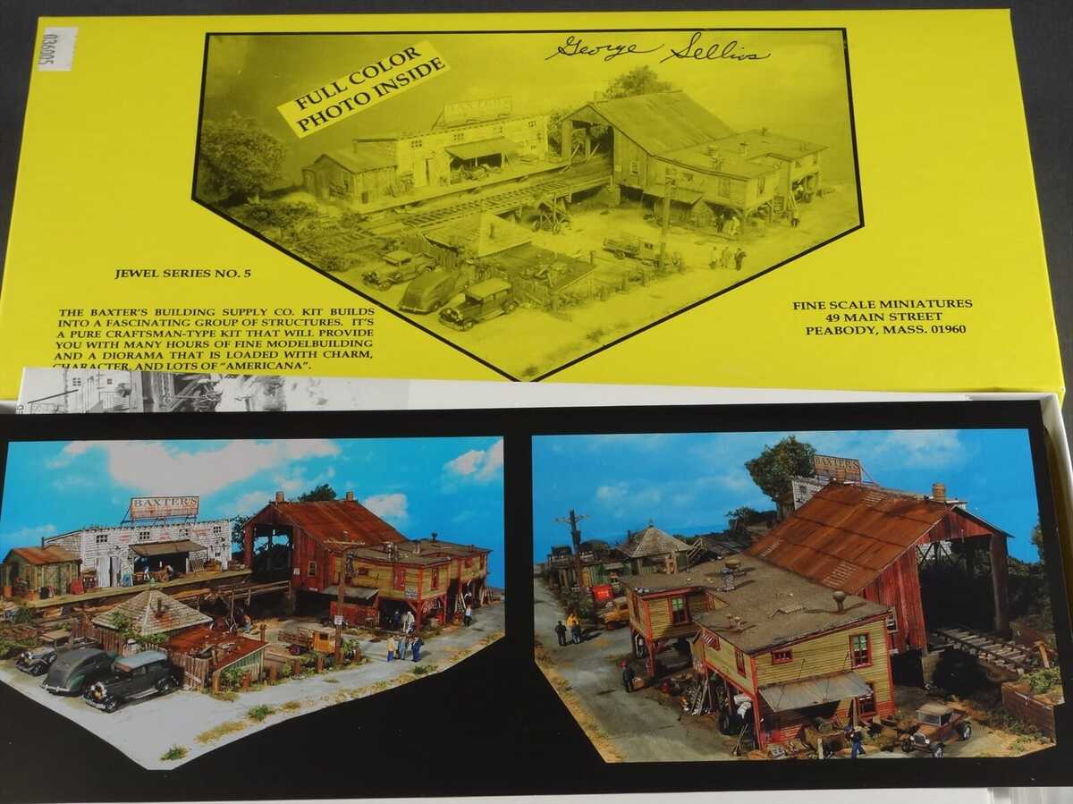 Fine Scale Miniatures 5 HO Scale Baxter's Building Supply Company Building Kit