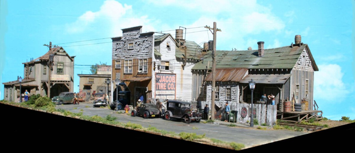 Fine Scale Miniatures 8 HO Scale Dexter's Dead End Laser-Cut Building Kit