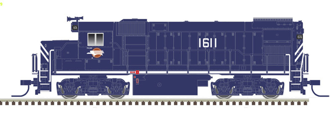 Atlas 40004983 N Missouri Pacific Trainman GP15-1 Diesel Locomotive #1611