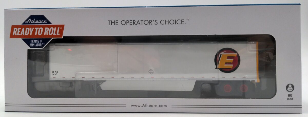 Athearn 72742 HO Scale RTR 53' Wabash Duraplate Trailer, Estes #53271