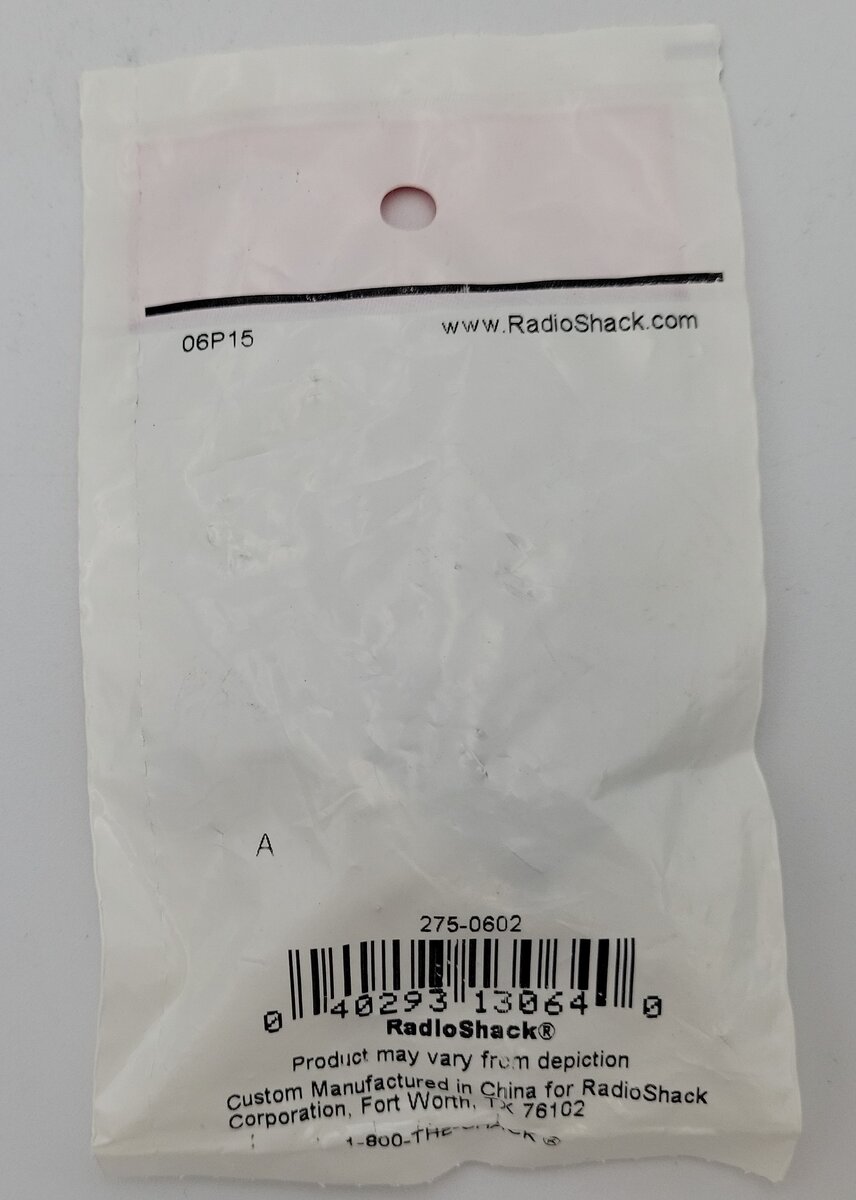 Radio Shack 275-602 SPST Contact Rated 3A at 125VAC Toggle Switch