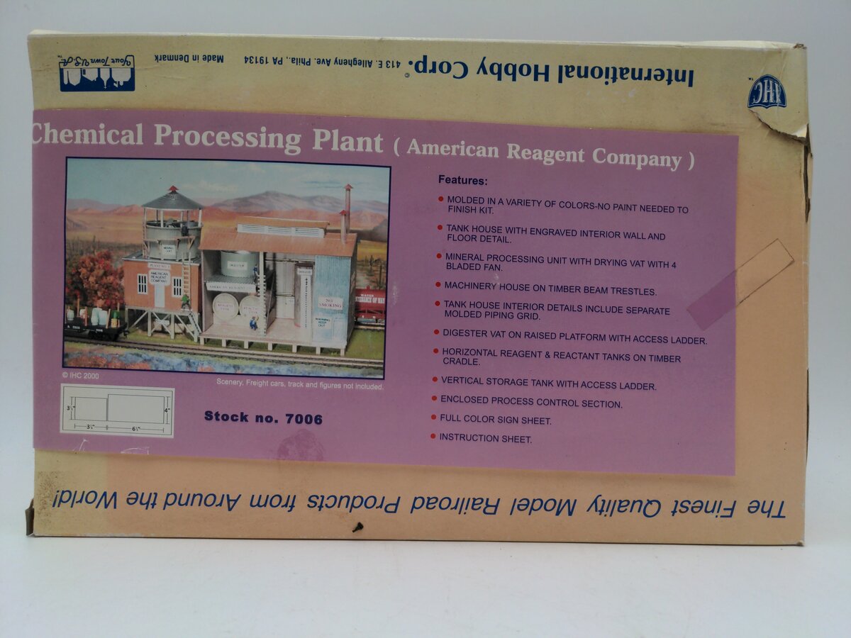 IHC 7006 HO Chemical Processing Plant (American Reagent Company) Building Kit