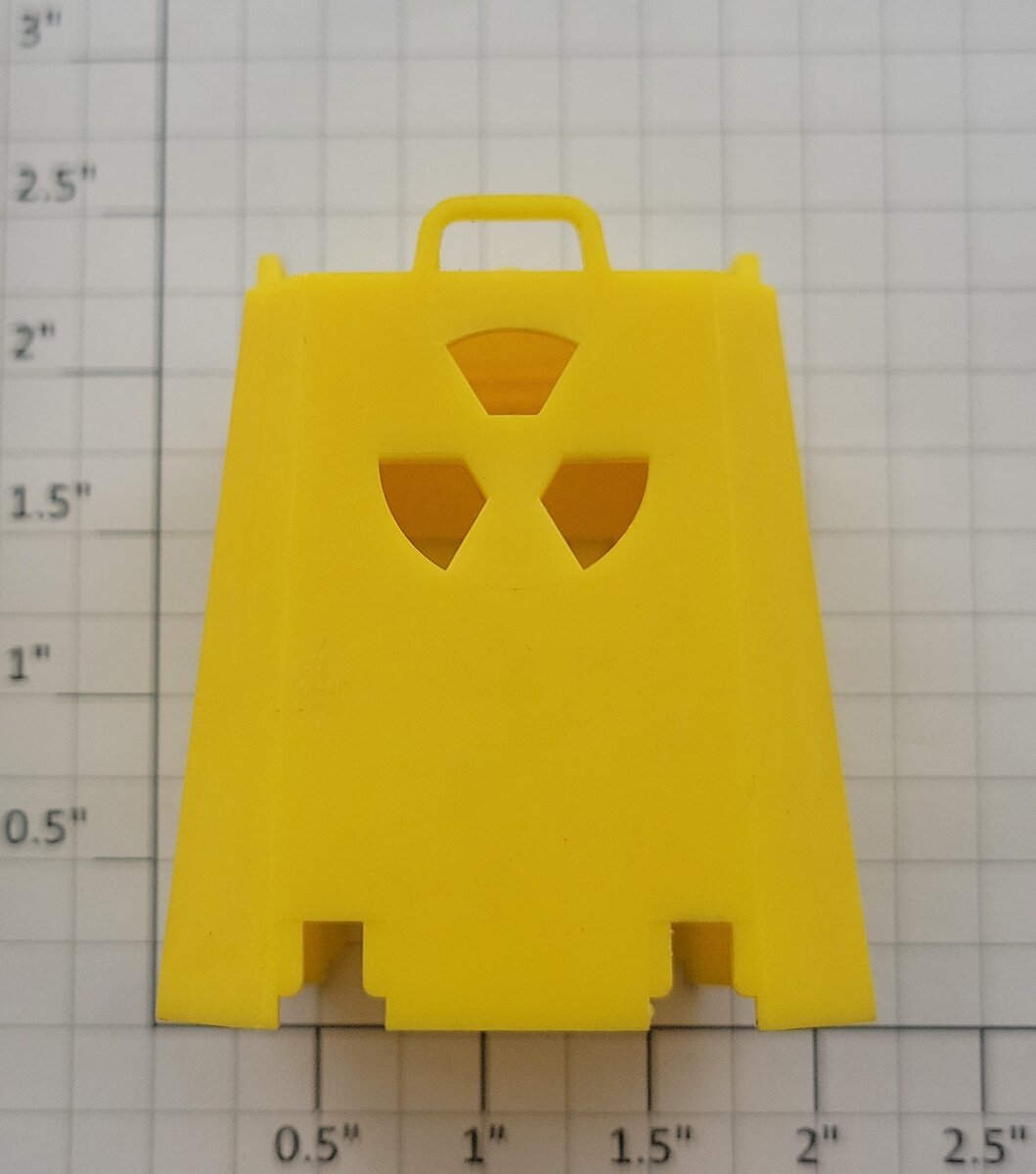 Lionel 9234-25X Blank Yellow Radioactive Canister Shell