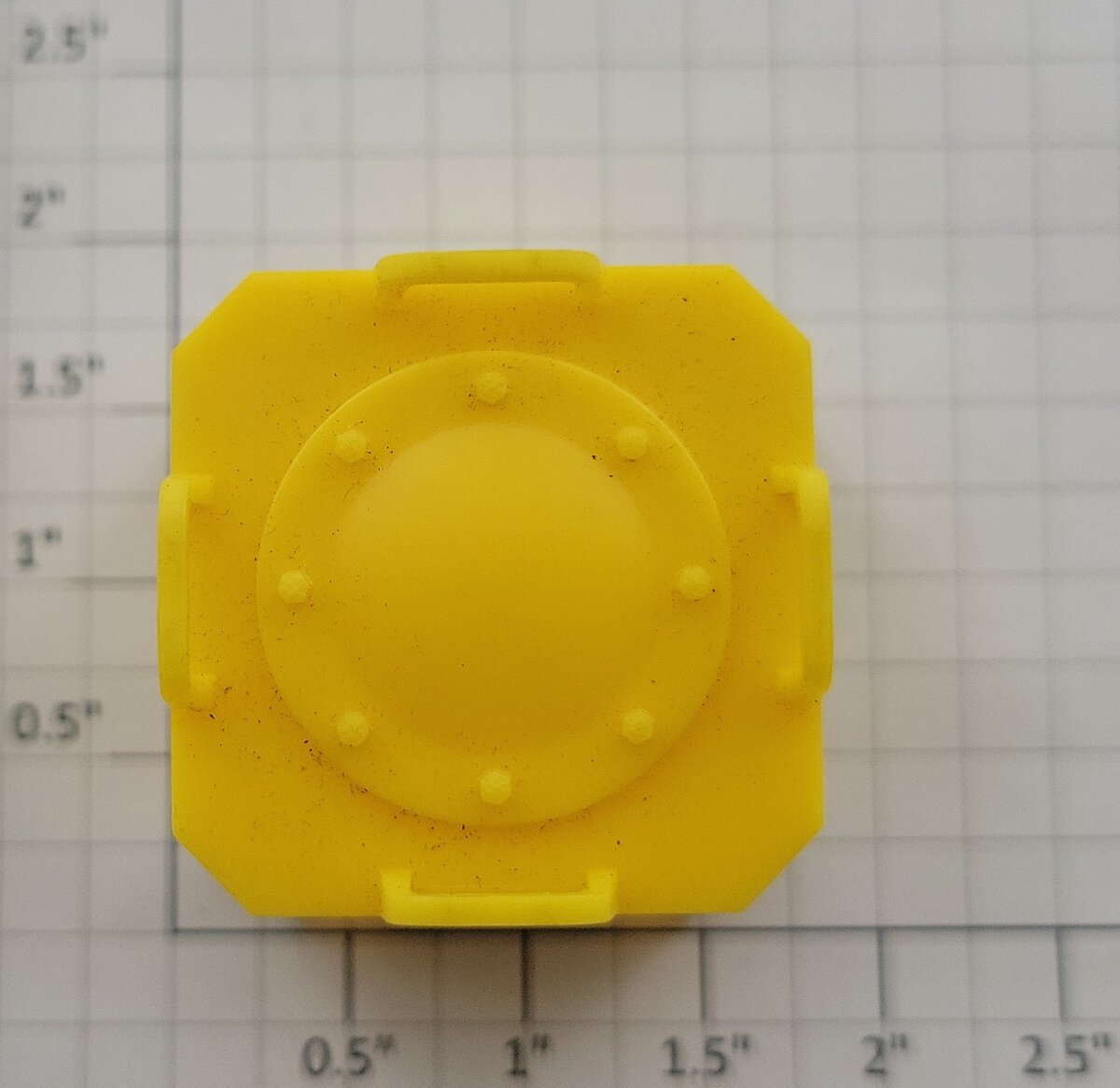 Lionel 9234-25X Blank Yellow Radioactive Canister Shell