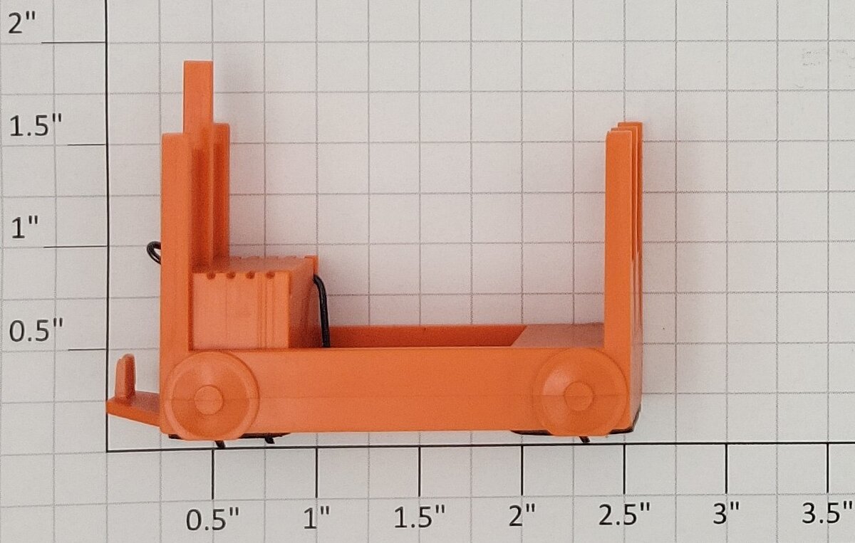 Lionel 356-34X Orange Baggage Cart Truck without Figure