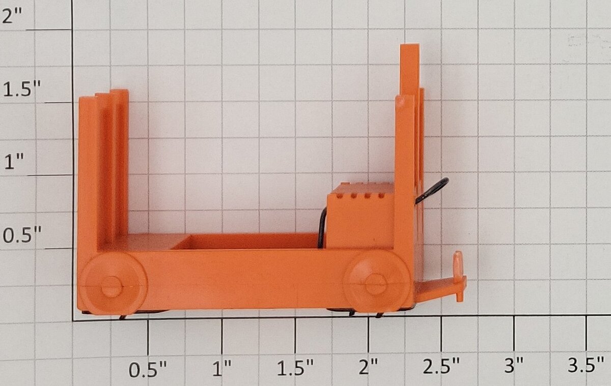 Lionel 356-34X Orange Baggage Cart Truck without Figure