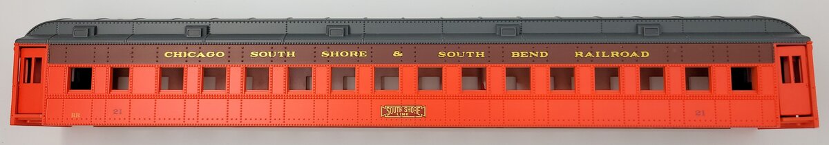 K-Line k-4400 Chicago South Shore & South Bend Railroad Passenger Car Shell